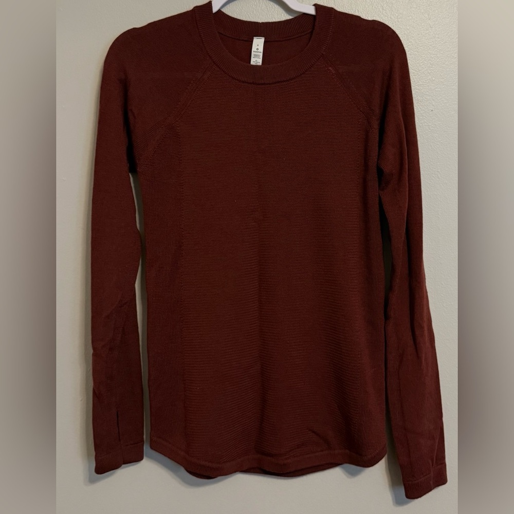 Lululemon Athletica Merlot Knit Sweater